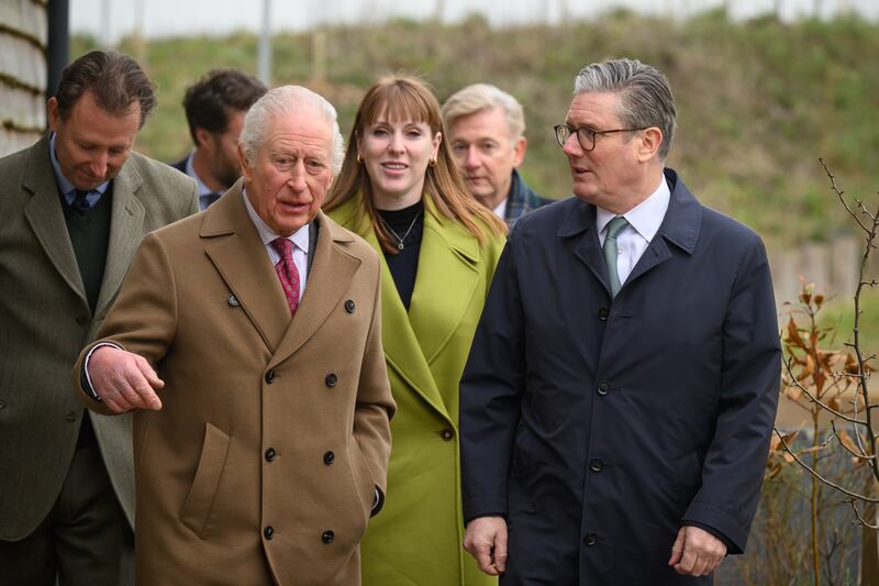 The Prime Minister and his deputy joined the King for a visit to Newquay Orchard in Cornwall earlier this week