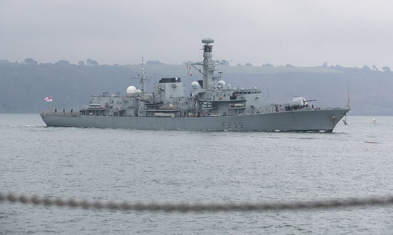 Royal Navy Type 23 frigate HMS Richmond left Plymouth at the beginning of January