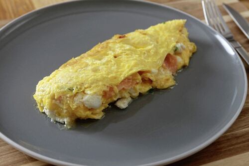 James St Cookery School: Smoked salmon and goat’s cheese omelette, Spanish tortilla 