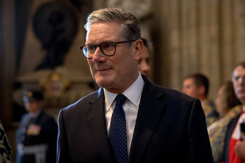 Prime Minister Keir Starmer attending the annual Battle of Britain service at Westminster Abbey in London