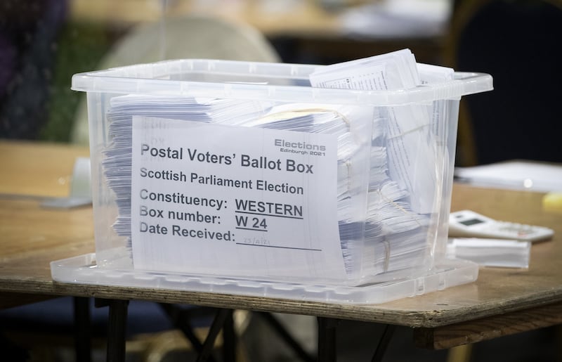 About a quarter of voters in Scotland now cast their ballot by post, Mr Swinney said.