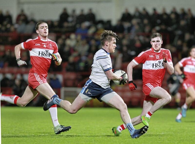 After an injury-hit few years, Ruairi Mooney (left) is chomping at the bit to get back playing with Derry in the coming months. Picture by Margaret McLaughlin