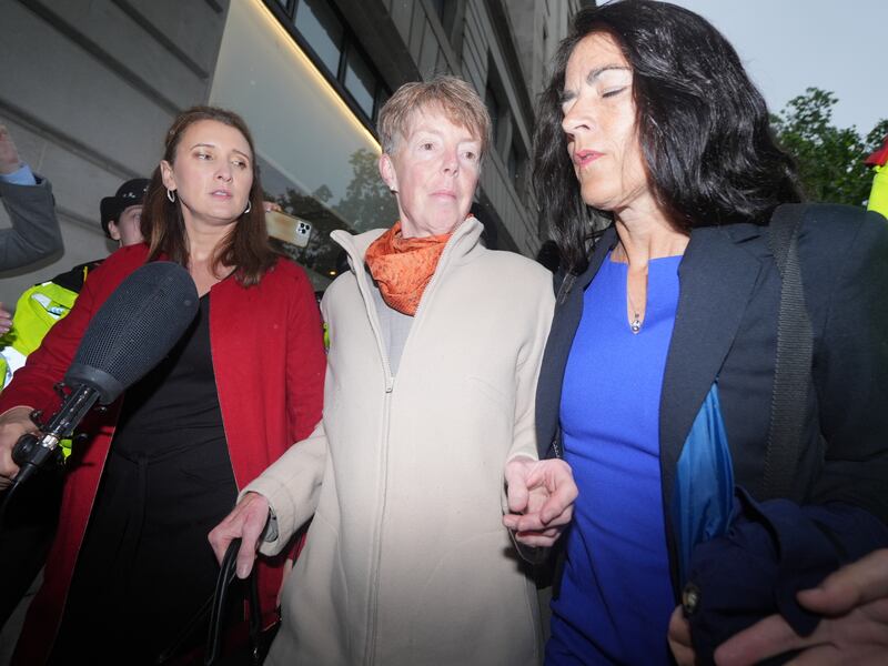 Former Post Office boss Paula Vennells, centre, arrives to give evidence to the Post Office Horizon IT Inquiry at Aldwych House in central London