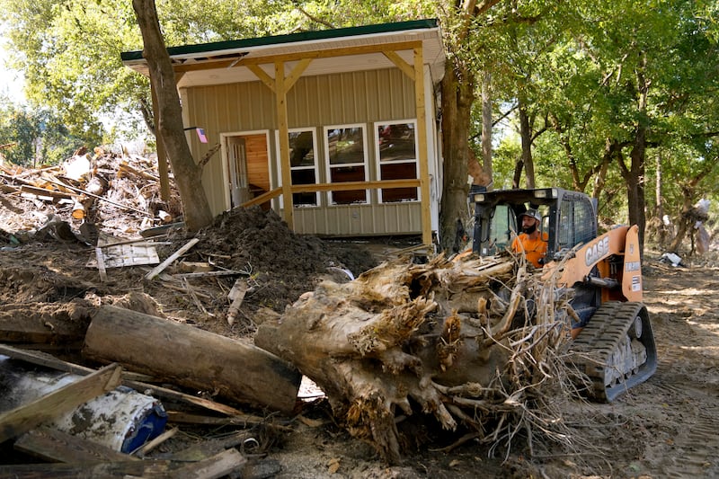 Debris left in the aftermath of Hurricane Helene (Jeff Roberson/AP)