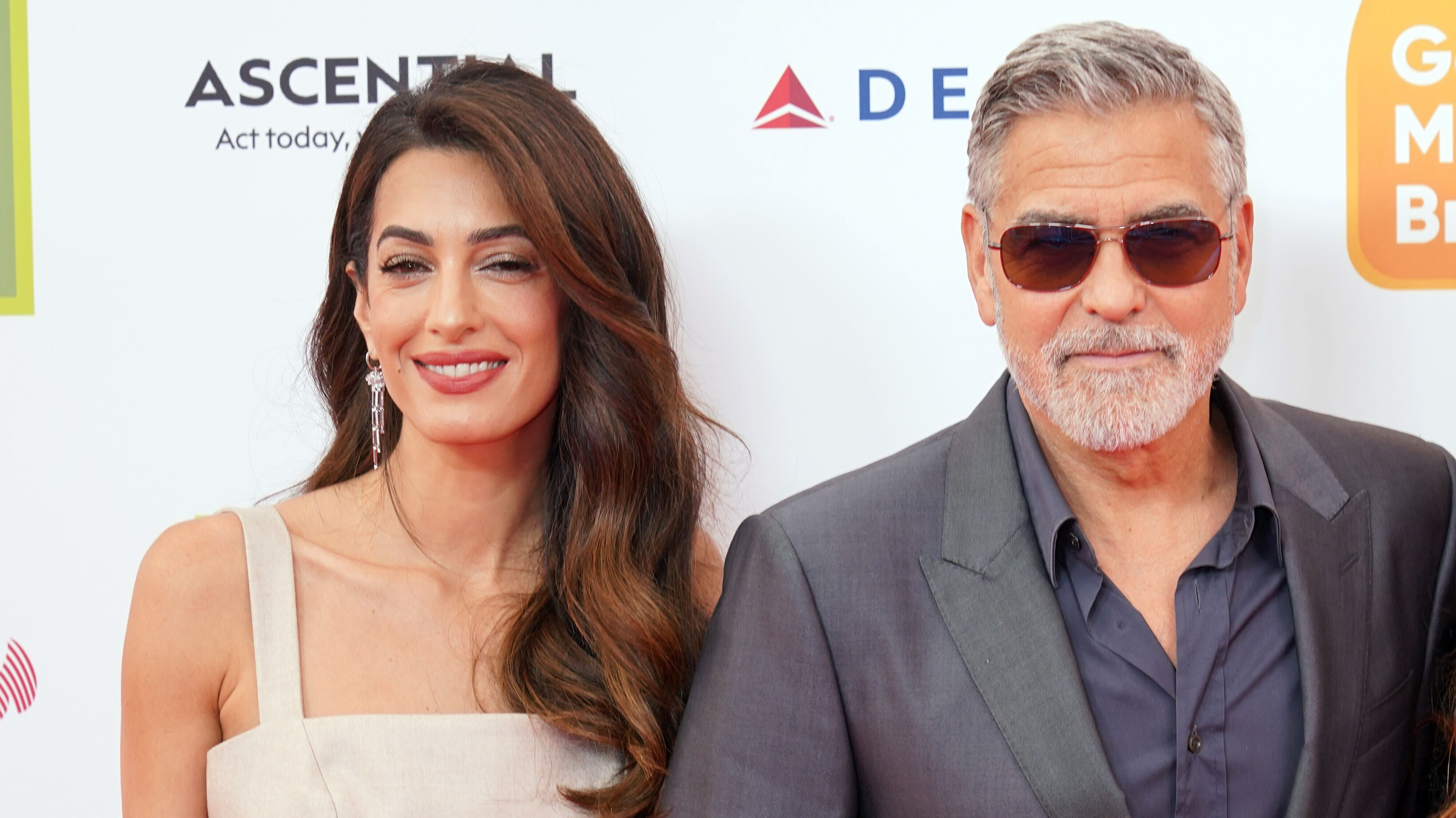 George and Amal Clooney were among the famous faces at the ceremony in London on Tuesday.