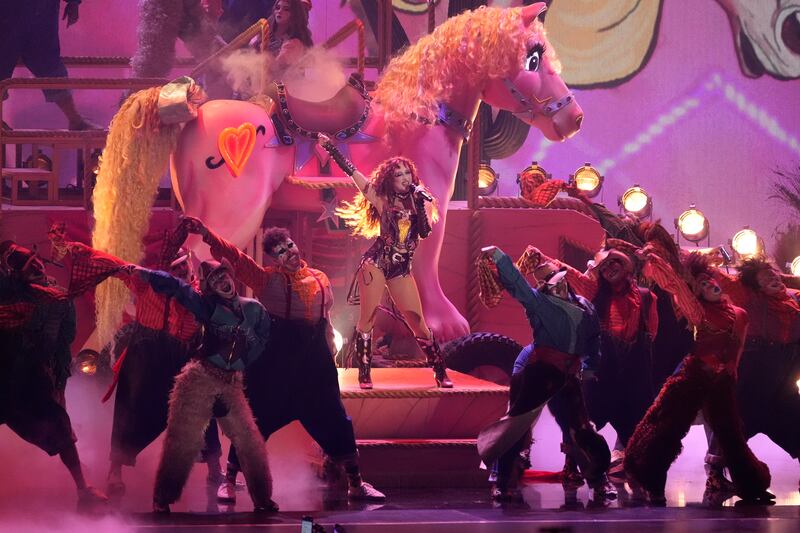 Chappell Roan performs Pink Pony Club during the 67th annual Grammy Awards (Chris Pizzello/AP)