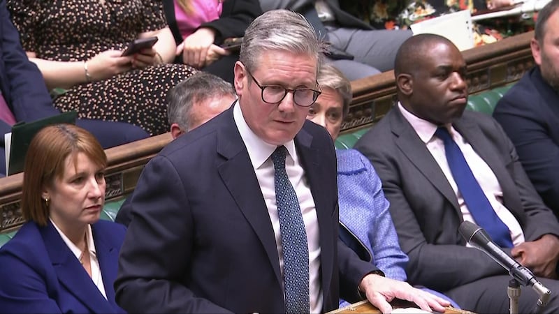 Prime Minister Sir Keir Starmer speaking during Prime Minister’s Questions on Wednesday