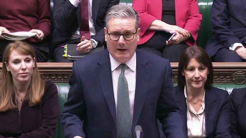 Screen grab of Prime Minister Sir Keir Starmer speaking during Prime Minister’s Questions in the House of Commons