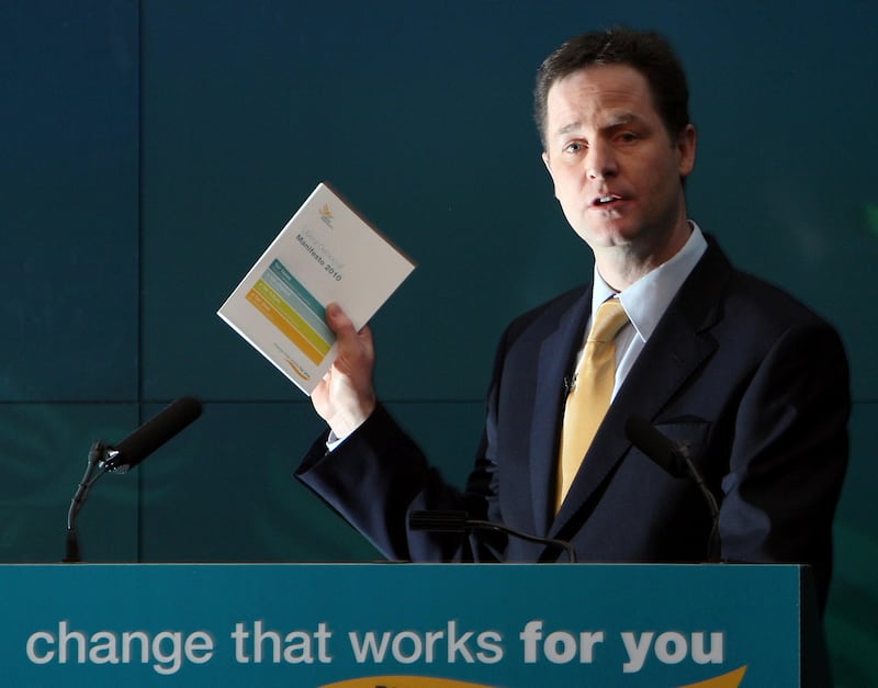 Nick Clegg paid the price for abandoning a key manifesto pledge