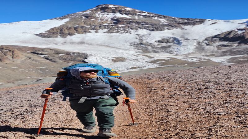 Oli France summited to the top of Aconcagua, which marks the highest point in South America (Oli France)