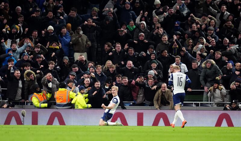 Spurs won the Carabao Cup semi-final first leg 1-0 thanks to Lucas Bergvall’s goal