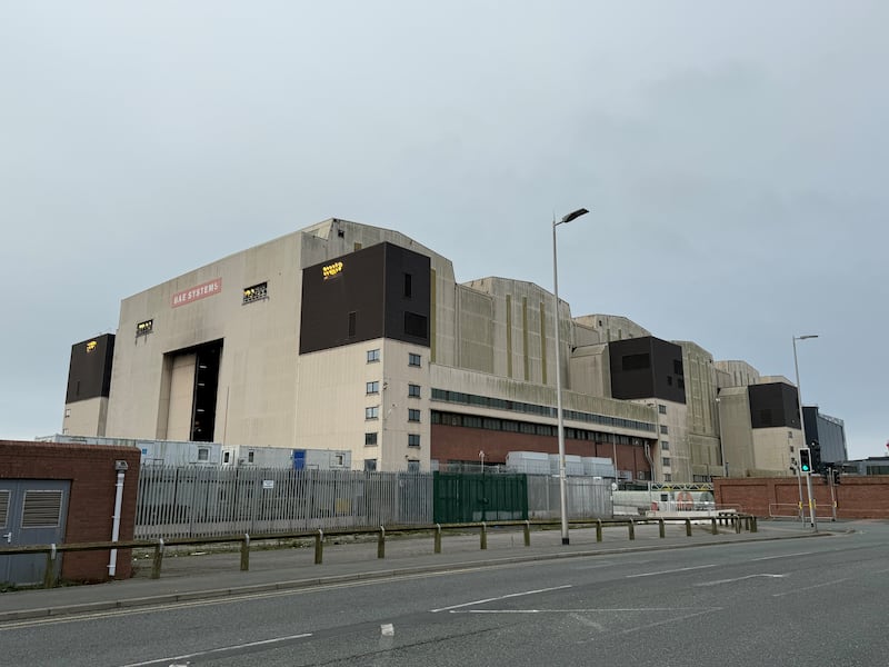 The fire took place at BAE Systems in Barrow-in-Furness, Cumbria