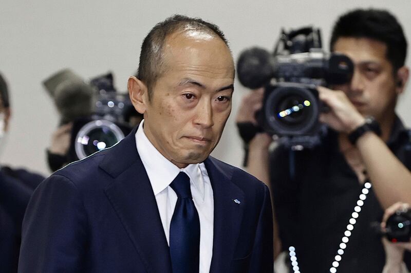 Akihiro Kobayashi has apologised for not acting sonner (Yohei Fukuyama/Kyodo News via AP)