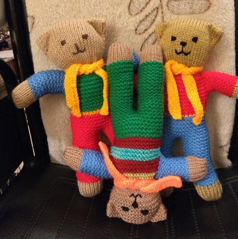 Some of the trauma bears made by the group (Trauma Bears Facebook group)