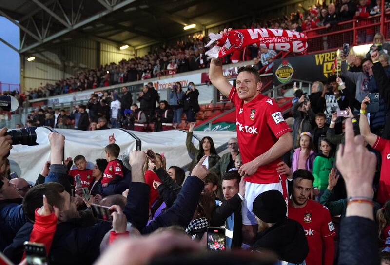 Wrexham’s financial losses came after the club celebrated promotion back to the English Football League after a 15-year absence