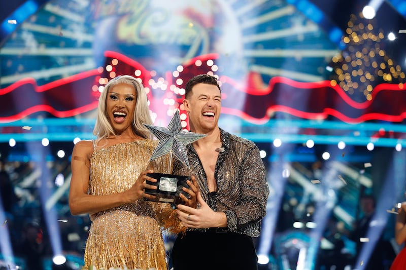 Strictly Come Dancing Christmas Special winners Tayce and Kai Widdrington. Credit: Guy Levy