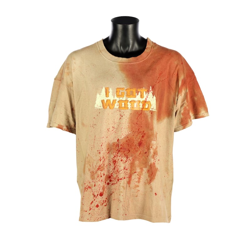 Ed’s bloodied shirt in Shaun Of The Dead