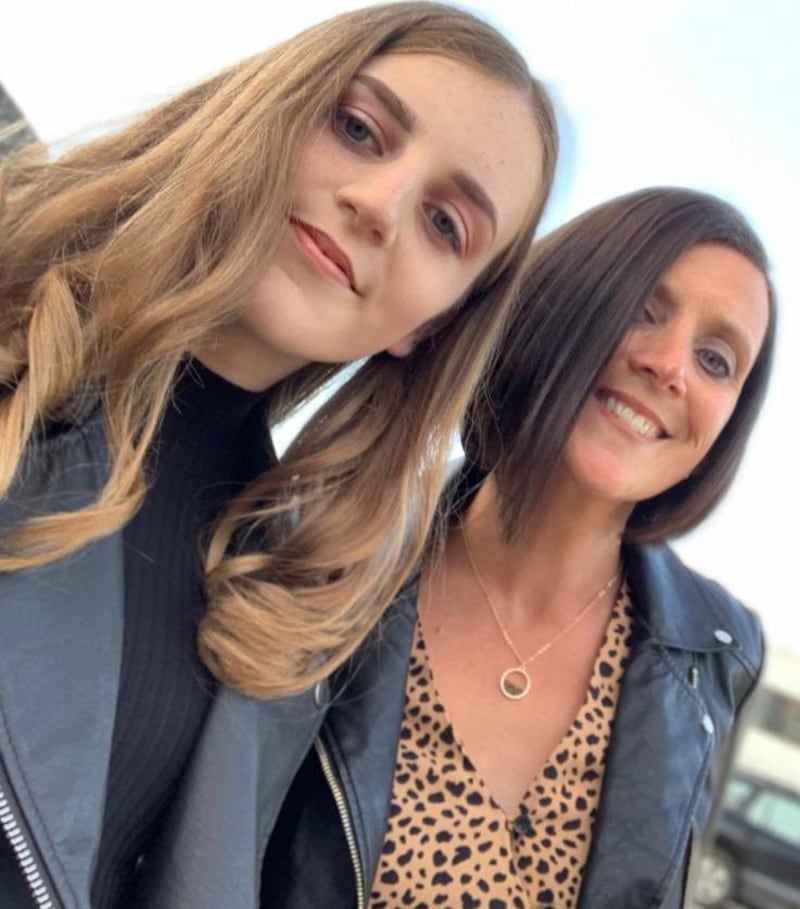 Emma Webb with her daughter, Brodie, who died from suicide in 2020 aged 16