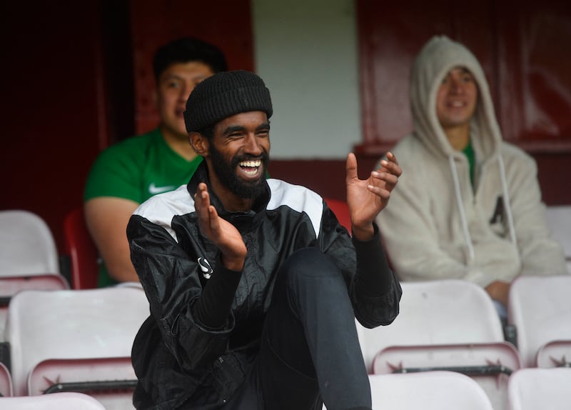 7 A side football competition at Cliftonville FC for people of Black / minority ethnic communities are welcomed to Solitude for a day of fun and football.  Picture Mark Marlow