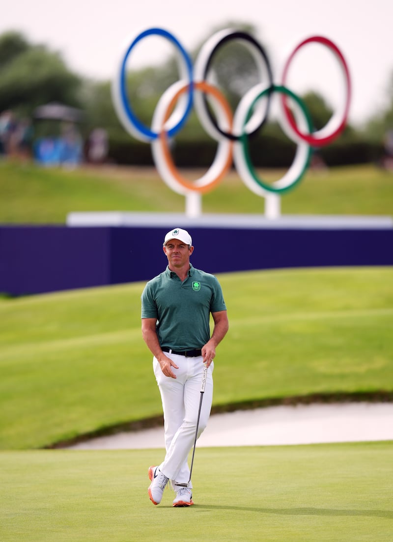 Rory McIlroy was in contention at the Olympics before a costly double bogey on the 15th hole in the final round