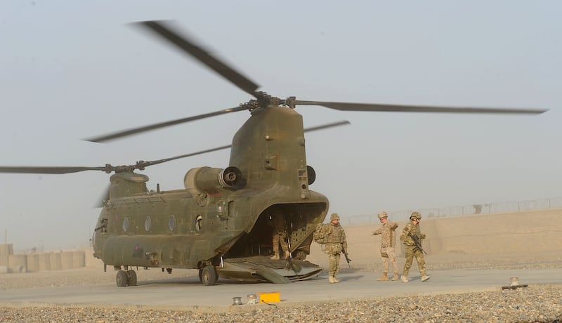 The oldest Chinook helicopters will be accelerated out of service