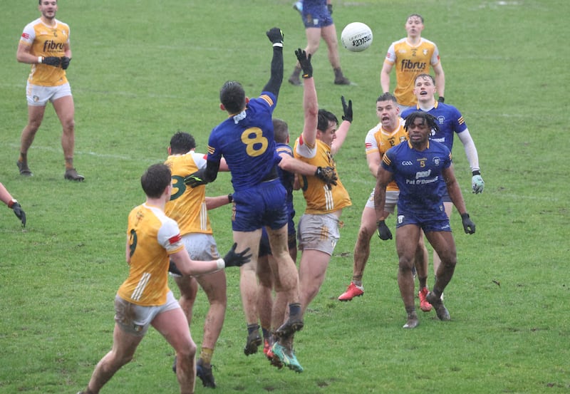 Antrim v Clare at Corrigan Park. PICTURE: MAL MCCANN