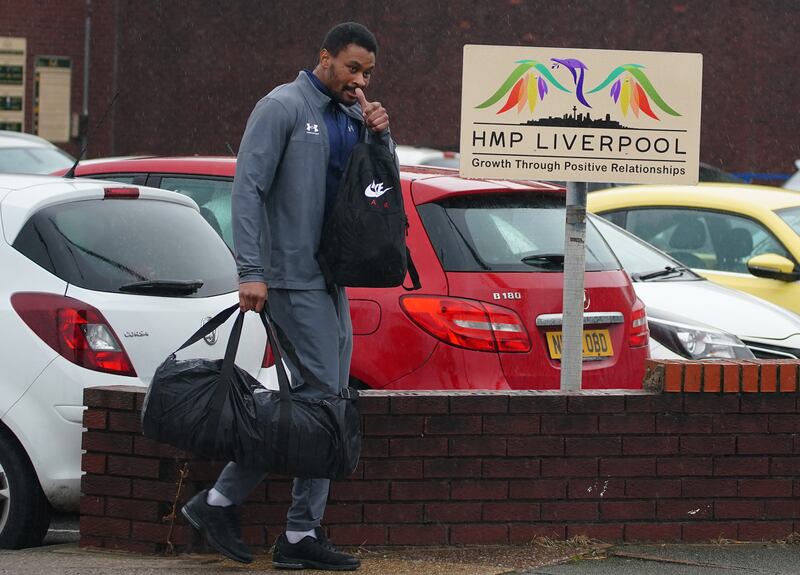 People seen outside HM Prison Liverpool