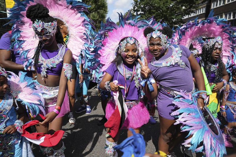 Participants taking part in the Children’s Day parade