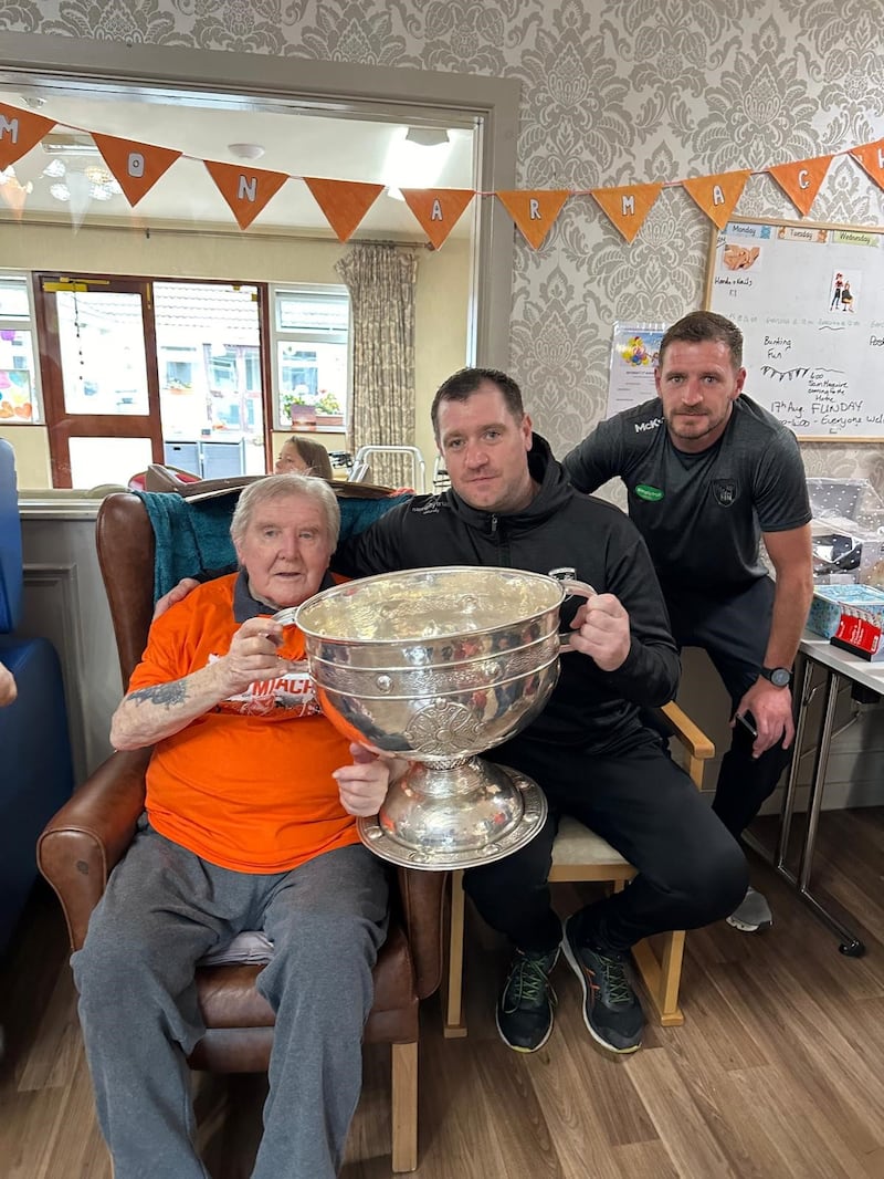 Brian with his grandsons Ronan and Michael Austin