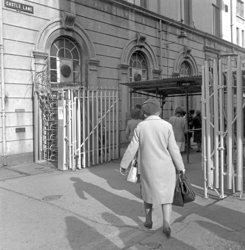 Castle Lane entrance to the former &#39;ring of steel&#39; 