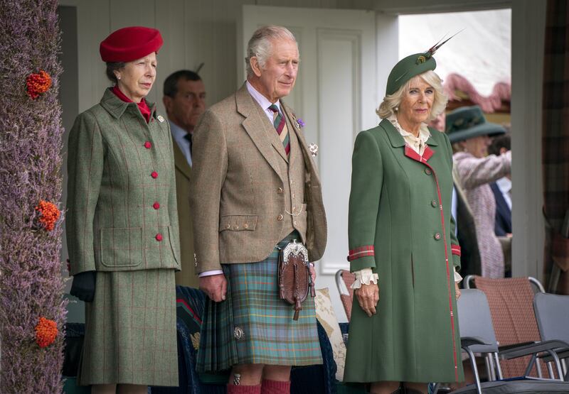 Anne, Charles and Camilla were already in Scotland, attending the Braemar Gathering a few days before