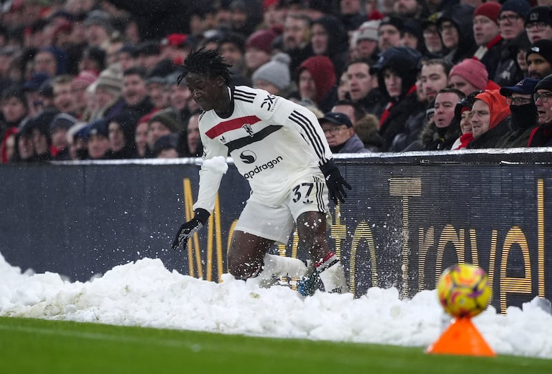 Manchester United midfielder Kobbie Mainoo impressed at Anfield on Sunday