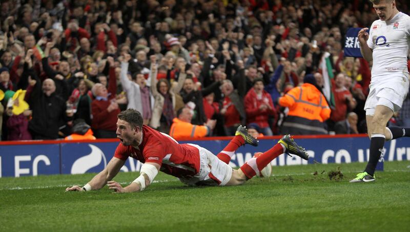 Alex Cuthbert scored two tries for Wales in a 30-3 victory over England