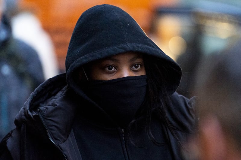 Deveca Rose arrives at the Old Bailey, central London, where she is charged with four counts of manslaughter