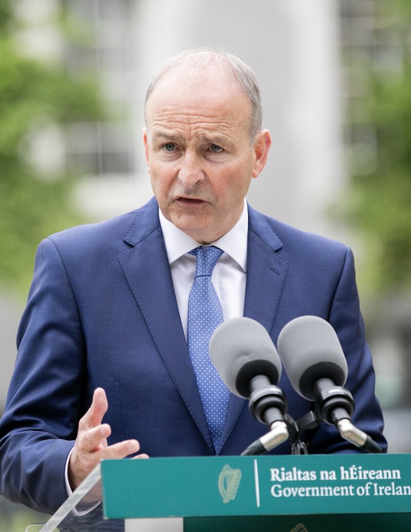 Micheal Martin, pictured, said he had congratulated David Lammy on Labour’s election victory and his appointment to his new role