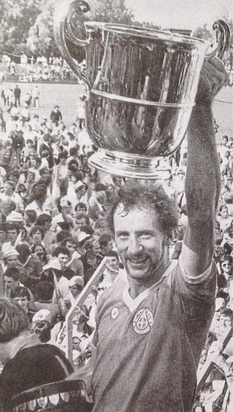 The late Colm McKinstry, pictured celebrating an Armagh Ulster Championship title, is one of the outstanding players Clan na Gael has produced 