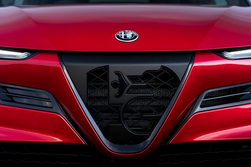 Alfa’s trademark grille is present and correct with the Junior