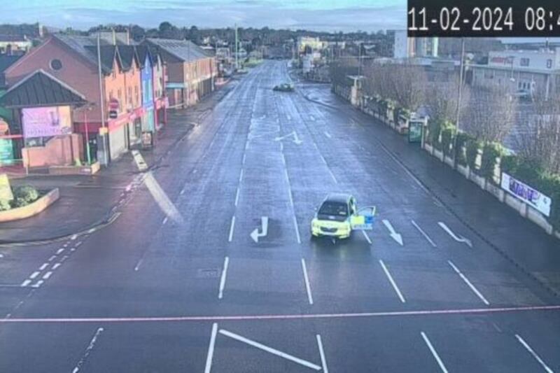 The scene of last Sunday morning's crash at Strand Road in Derry. PICTURE: TRAFFICWATCHNI