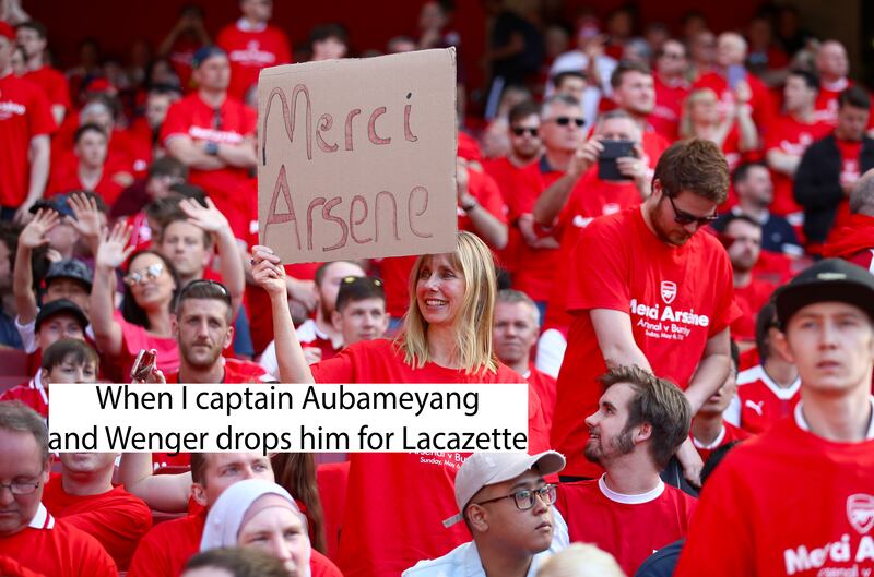 Merci Arsene sign