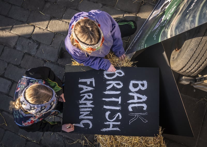 The day of action across Britain is organised by the NFU and other farming unions