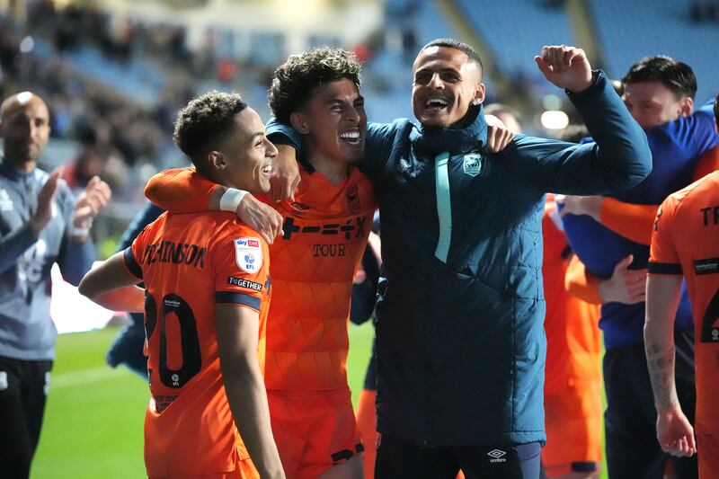 Ipswich celebrated wildly at full-time