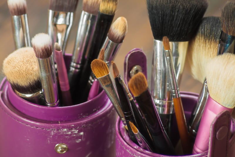 Unclean make-up brushes can affect the application of your make-up