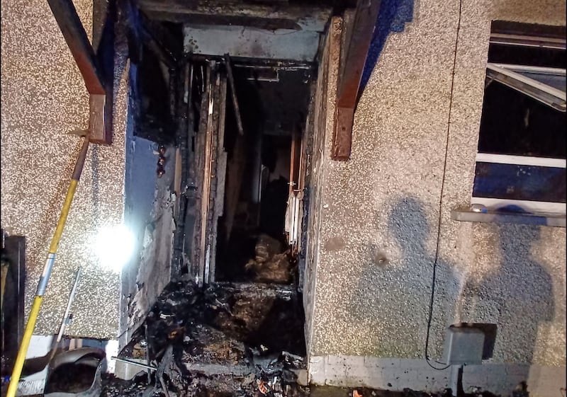 Police say the property was 'significantly damaged' (facebook.com/NIFRSNorth)