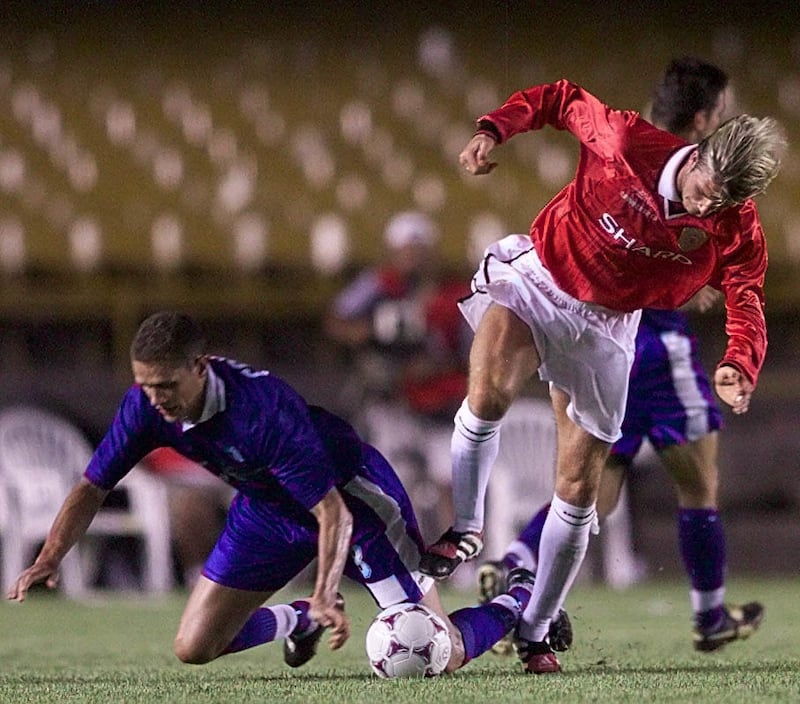 Ange Postecoglou’s South Melbourne lost to Manchester United in Rio back in 2000