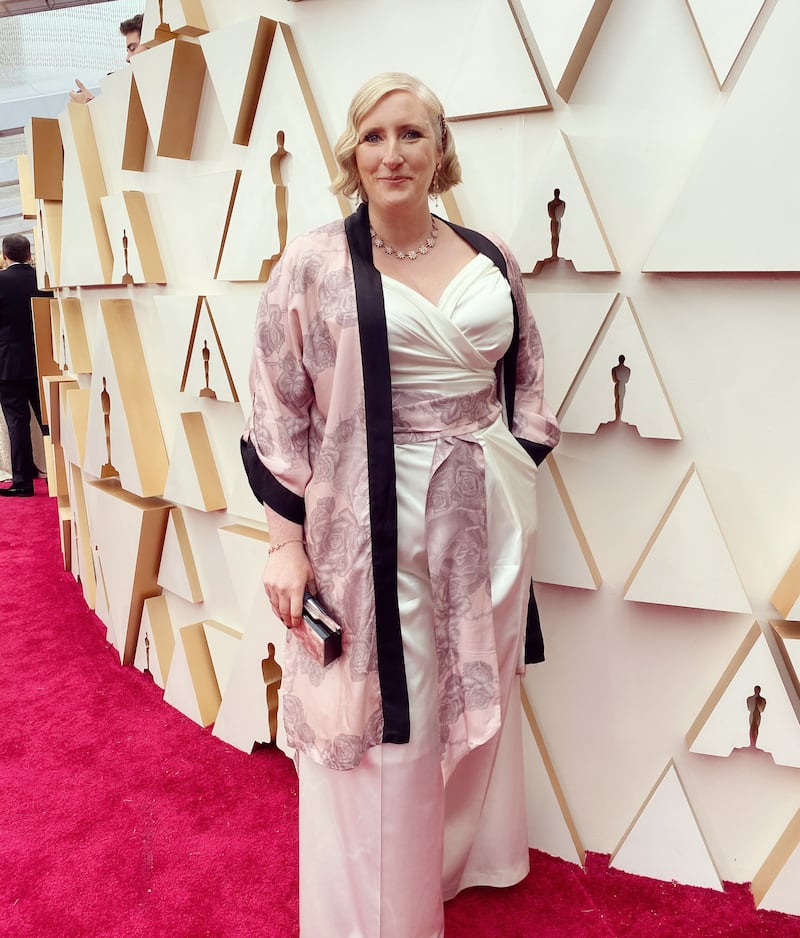 Film-maker Aislinn Clarke at the Oscars