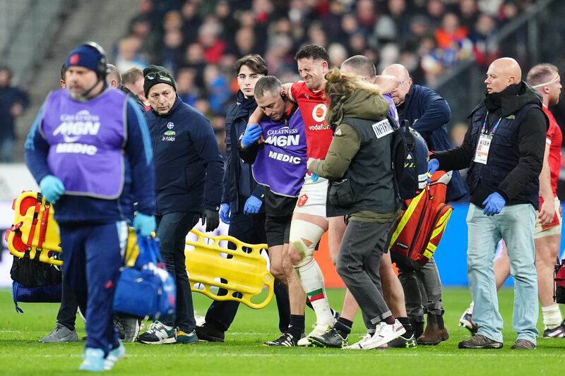 Wales lost Owen Watkin to what could be a serious knee injury