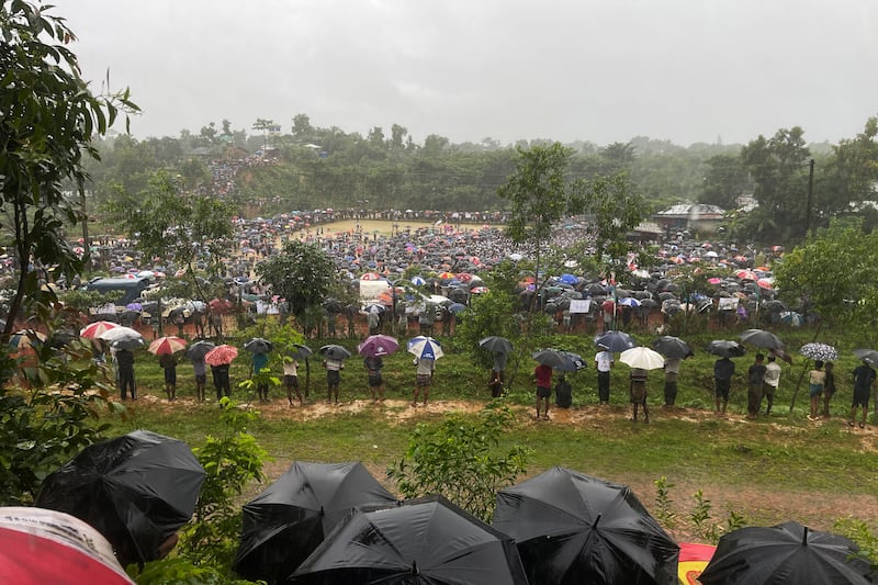 Since 2017, Bangladesh has attempted at least twice to send the refugees back to Myanmar (Shafiqur Rahman/AP)