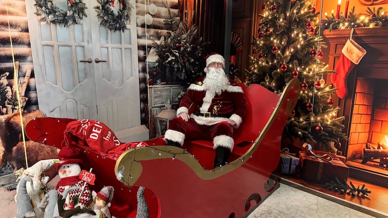 Over 200 families visit Santa in his custom-designed Norbrook sleigh at Santa’s 
Grotto