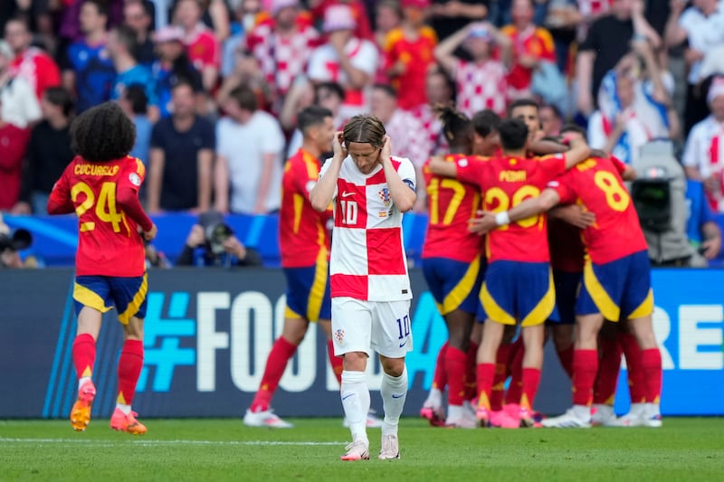 Spain got one over Luka Modric’s Croatia (AP Photo/Ebrahim Noroozi)
