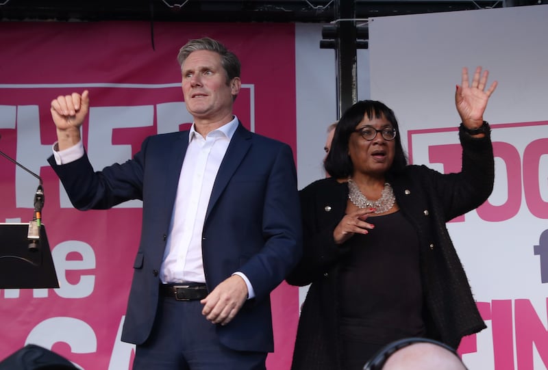 Diane Abbott and Sir Keir Starmer served in Jeremy Corbyn’s shadow cabinet